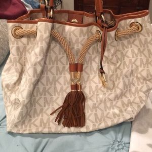 Authentic MK Jet Set Gathered Tote